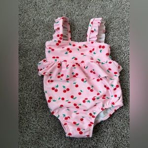Pink 1 Pc BaithingSuit 6:9 Month